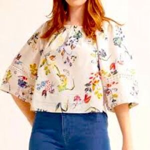 Tanya Taylor Stassi Floral Top size 6 but would fit up to size 10